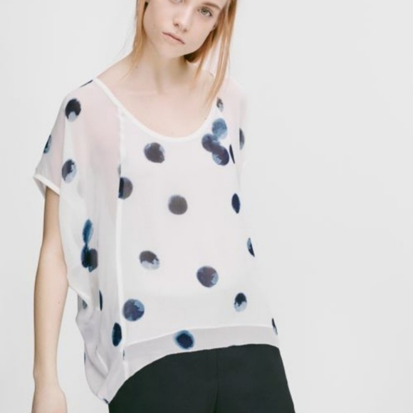 Aritzia Babaton Leif Silk Blouse Size XS - Picture 1 of 2